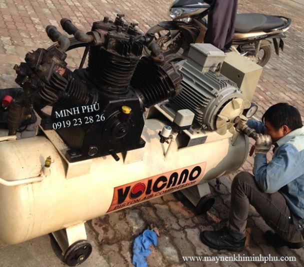 Sửa chữa máy nén khí Piston Volcano - Máy Nén Khí Minh Phú - Công Ty TNHH Máy Và Dịch Vụ Kỹ Thuật Minh Phú